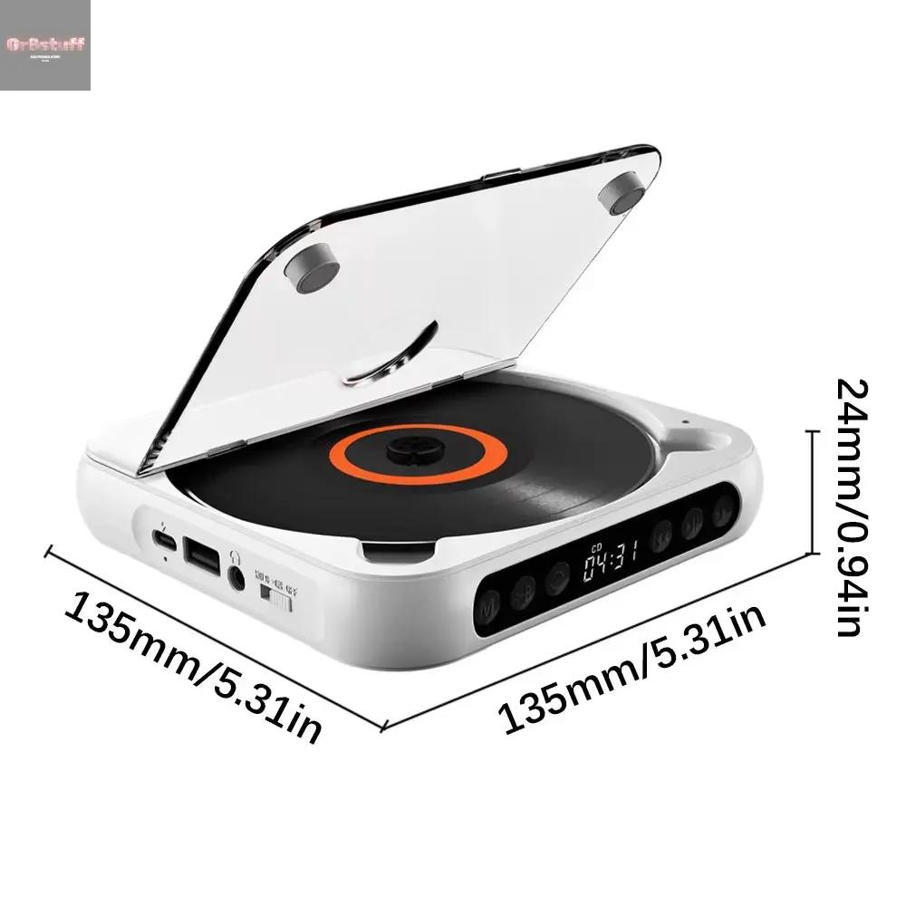 SpinWave™ Portable CD & Bluetooth Music Player – Classic Sound Meets Modern Freedom.