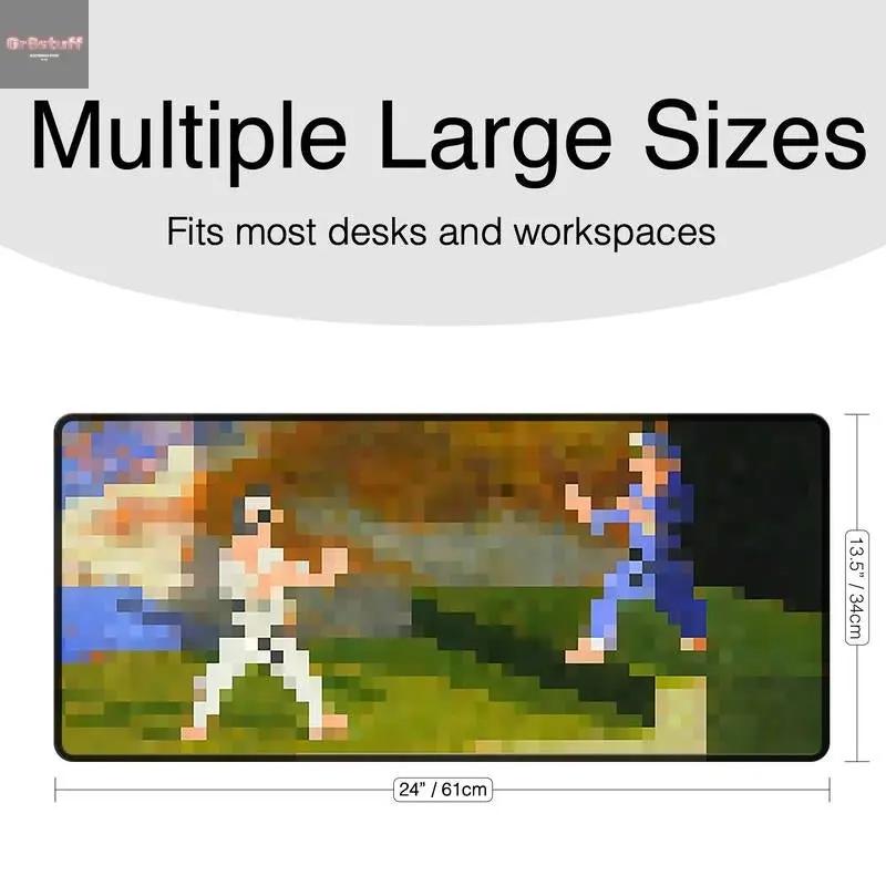 Swagmeister Fighters Gaming Mousepad - Large Anti-Slip Rubber Base, Nostalgic Cool Design.