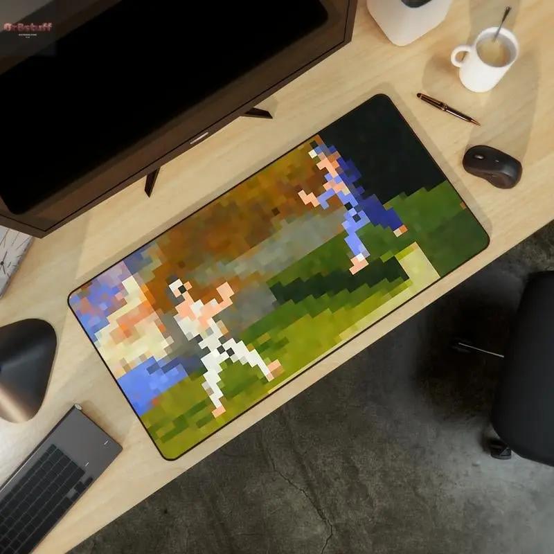 Swagmeister Fighters Gaming Mousepad - Large Anti-Slip Rubber Base, Nostalgic Cool Design.