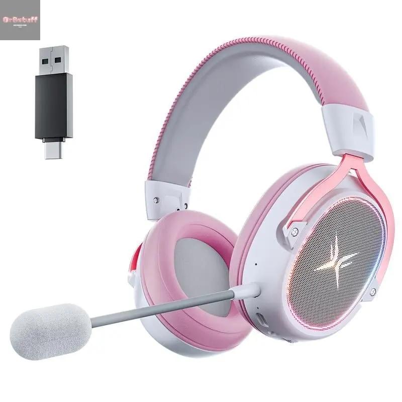 TAGRY K3 Gaming Headset - 7.1 Surround Sound - 50Mm Drivers - Memory Foam Cushion - Bluetooth 5.3-USB-A/C Dual Interface 2.4G - Wired 3.5Mm Audio Jack - for PC, Mac, PS4, Ps5,Switch, Xbox, Smart Phone, Laptop, Smart Watch, Tablet.