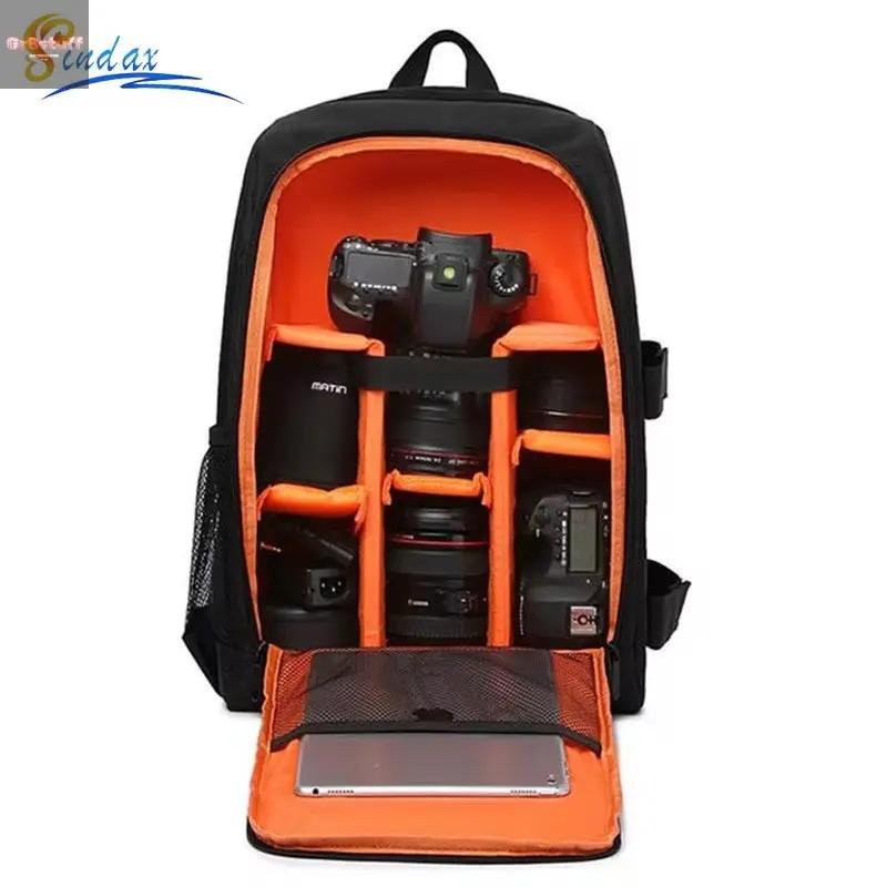 Waterproof DSLR Backpack Video Digital DSLR Camera Bag Multi-Functional Outdoor Camera Photo Bag Case for Nikon Canon DSLR Lens.