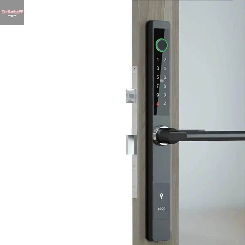 Waterproof Smart Lock – Fingerprint, Password & Card Access for Sliding Doors.
