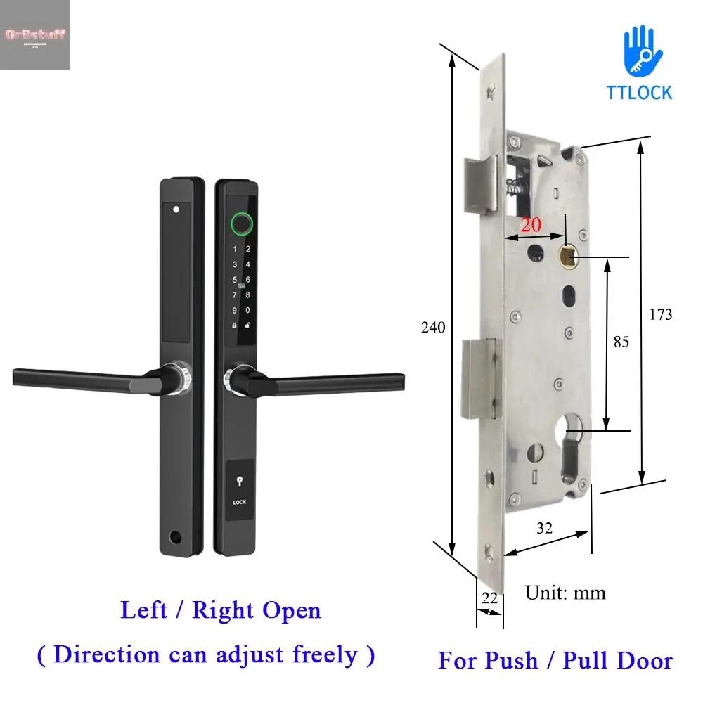 Waterproof Smart Lock – Fingerprint, Password & Card Access for Sliding Doors.