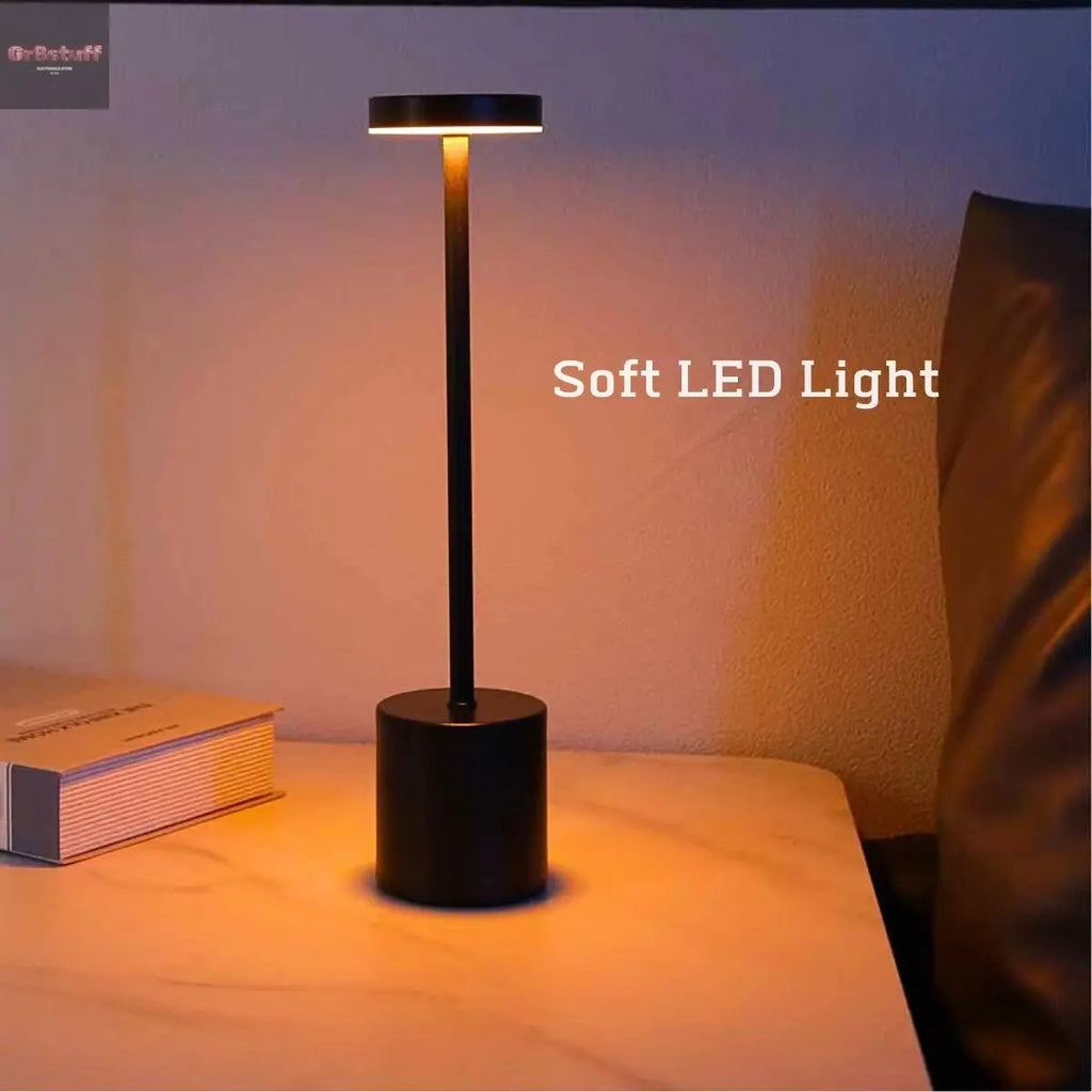 Wireless Reading Lamp Rechargeable Table Lamp Touch Sensor LED Desktop Night Light for Hotel Bar Bedroom Coffee Shop Study Room.