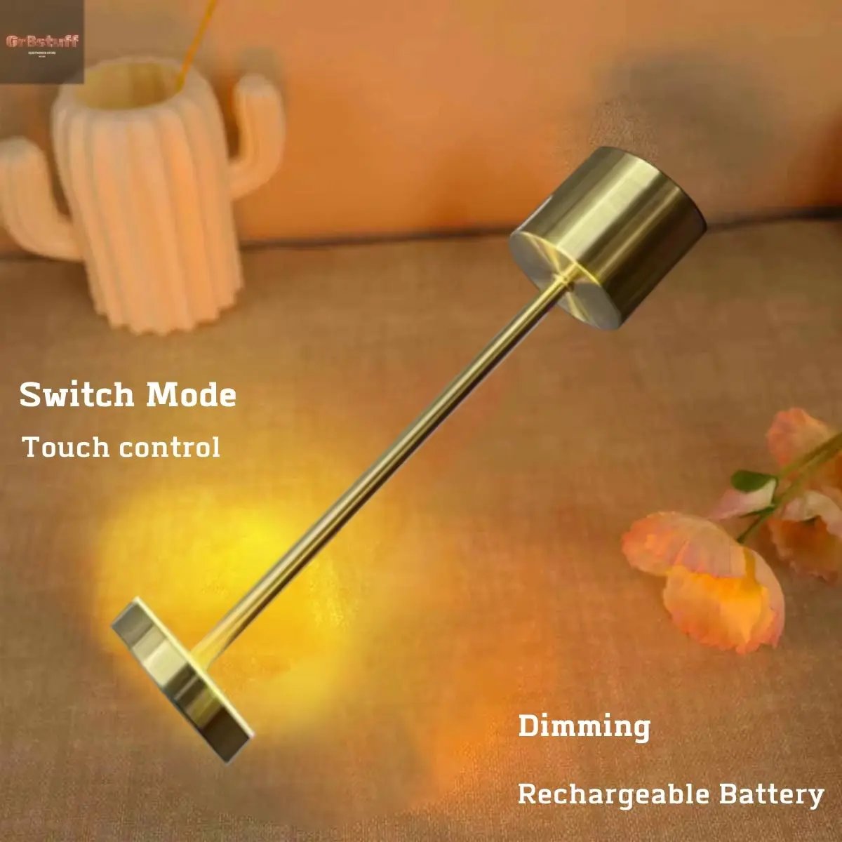 Wireless Reading Lamp Rechargeable Table Lamp Touch Sensor LED Desktop Night Light for Hotel Bar Bedroom Coffee Shop Study Room.