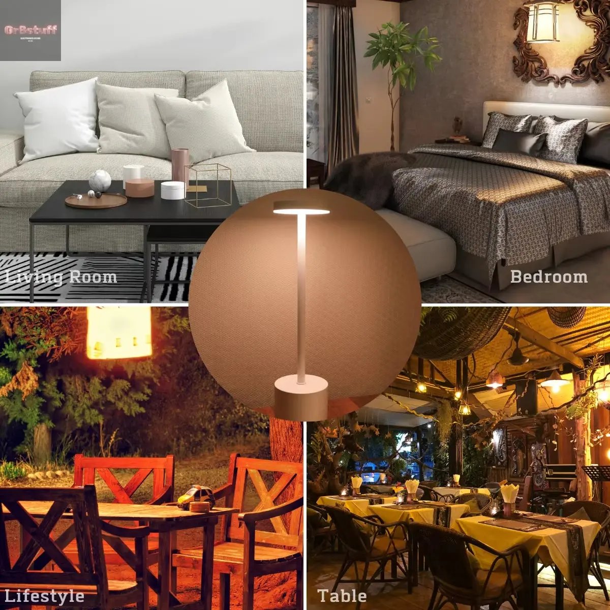 Wireless Reading Lamp Rechargeable Table Lamp Touch Sensor LED Desktop Night Light for Hotel Bar Bedroom Coffee Shop Study Room.