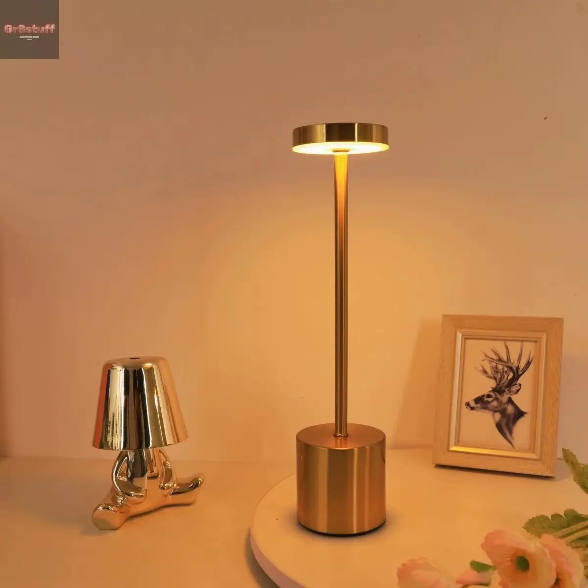 Wireless Reading Lamp Rechargeable Table Lamp Touch Sensor LED Desktop Night Light for Hotel Bar Bedroom Coffee Shop Study Room.