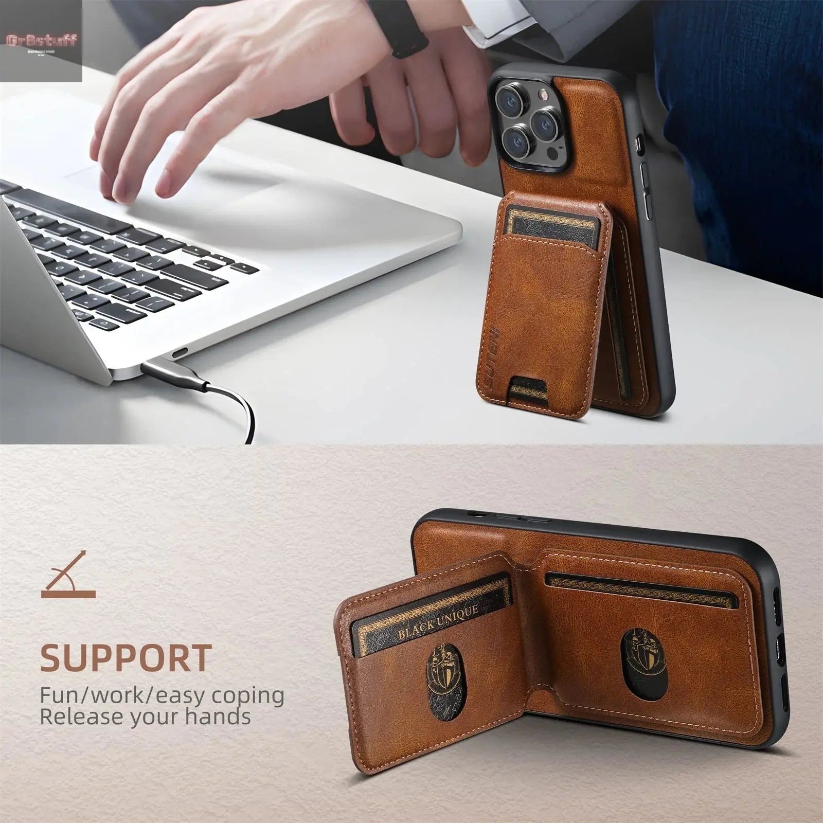 CardGuard Leather Phone Case - Gr8stuff