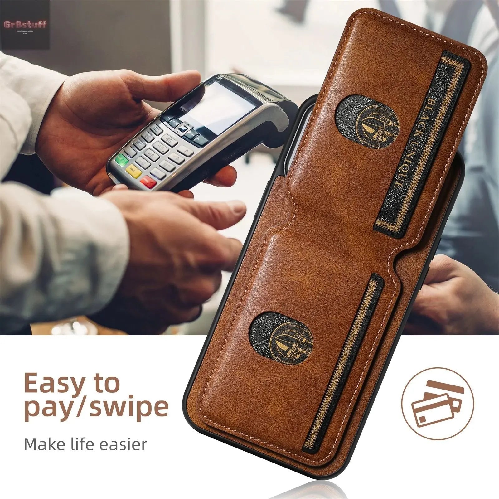 CardGuard Leather Phone Case - Gr8stuff