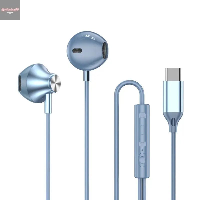 For Samsung Headphones HiFi Surround Sound In - ear USB Type C 3.5mm With wire control Wired Earplugs For Galaxy S24 S23 S22 Ultra - Gr8stuff