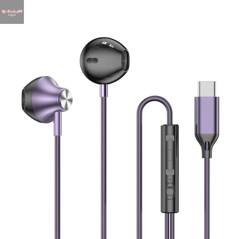 For Samsung Headphones HiFi Surround Sound In - ear USB Type C 3.5mm With wire control Wired Earplugs For Galaxy S24 S23 S22 Ultra - Gr8stuff
