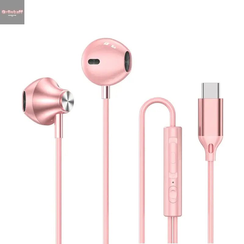 For Samsung Headphones HiFi Surround Sound In - ear USB Type C 3.5mm With wire control Wired Earplugs For Galaxy S24 S23 S22 Ultra - Gr8stuff