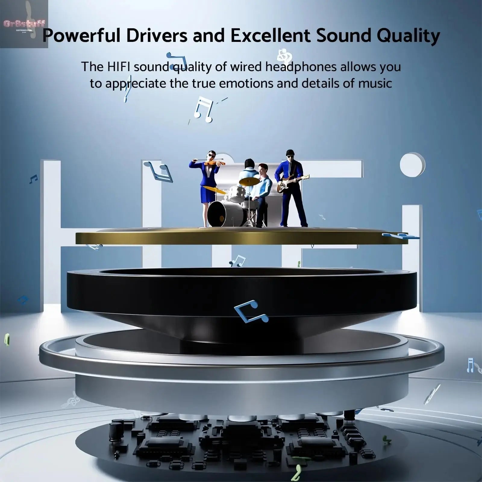 For Samsung Headphones HiFi Surround Sound In - ear USB Type C 3.5mm With wire control Wired Earplugs For Galaxy S24 S23 S22 Ultra - Gr8stuff