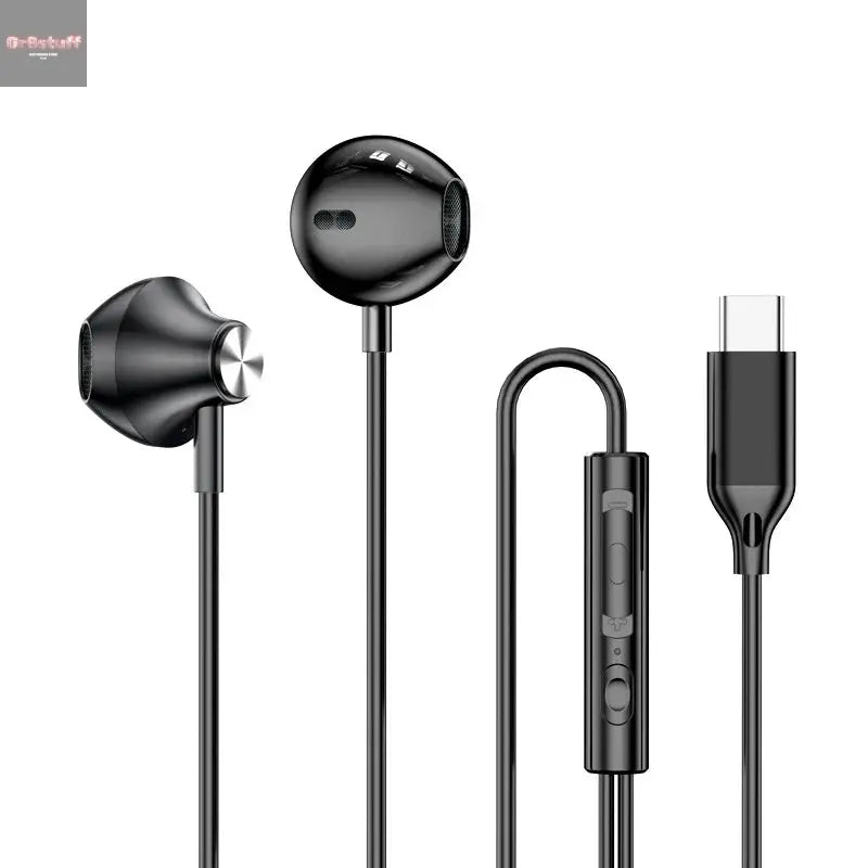 For Samsung Headphones HiFi Surround Sound In - ear USB Type C 3.5mm With wire control Wired Earplugs For Galaxy S24 S23 S22 Ultra - Gr8stuff