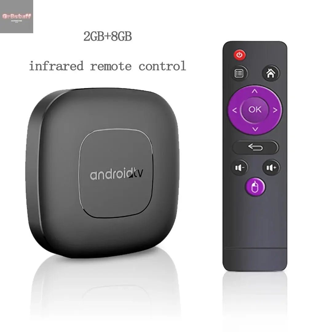 Global Version Smart Streaming Media Player TV Box AllwinnerH313 Android13 2.4G&5G Wifi 4K Mortal T1 Bluetooth Google Assistant - Gr8stuff