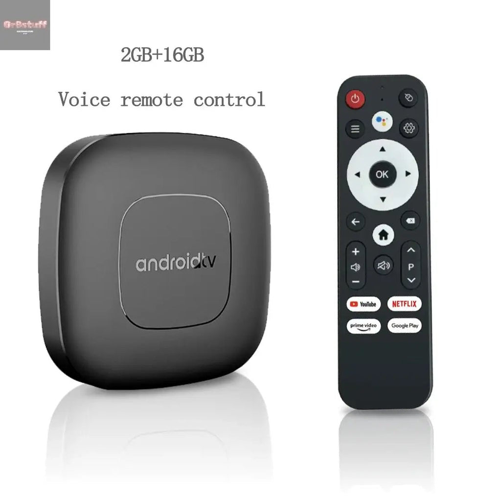 Global Version Smart Streaming Media Player TV Box AllwinnerH313 Android13 2.4G&5G Wifi 4K Mortal T1 Bluetooth Google Assistant - Gr8stuff