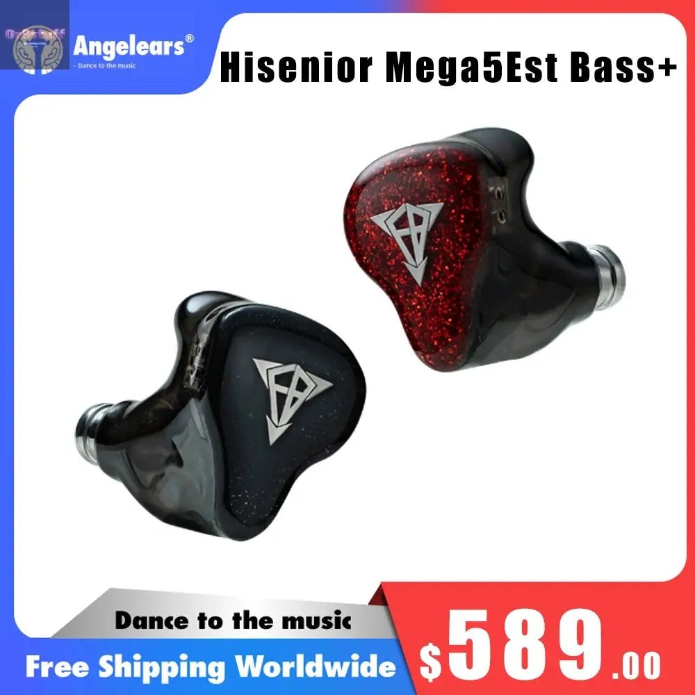Hisenior Mega5Est Bass+ 1DD+2BA+2EST Tribrid Drivers IEM - Gr8stuff