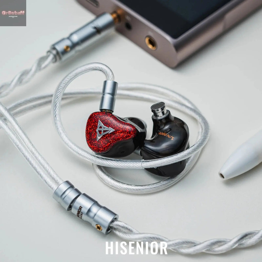 Hisenior Mega5Est Bass+ 1DD+2BA+2EST Tribrid Drivers IEM - Gr8stuff
