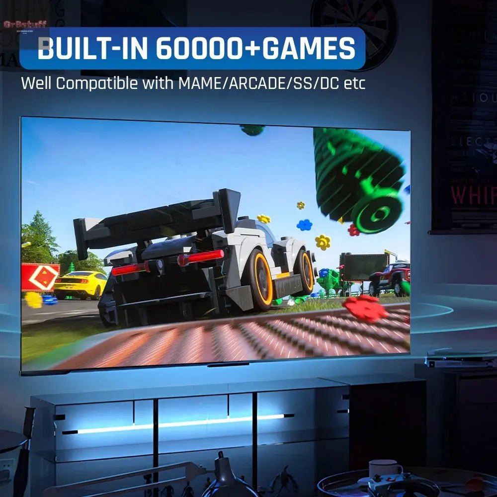 KINHANK Super Console X2 Pro Game Box Retro Video Game Console 60000 Video Games for ARCADE/MAME/DC/SS with Gamepad Gift for Kid - Gr8stuff