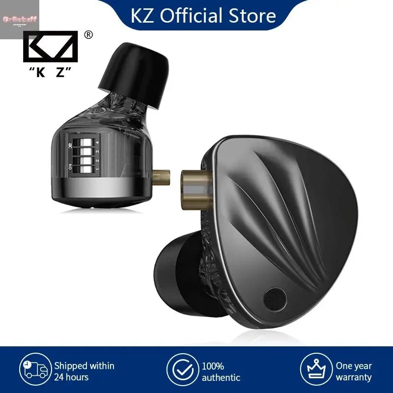 KZ Krila In Ear HiFi Earphone 1DD+1BA High - end Tunable balanced armature Earphones Monitor Headphone Cancelling Earbuds - Gr8stuff