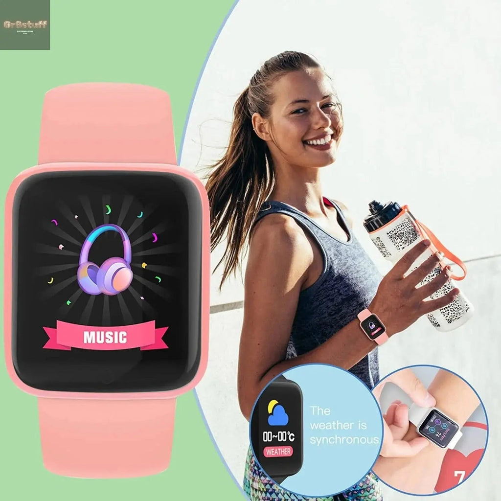 Multifunctional Smart Watch Men Women Bluetooth Connected Phone Music Fitness Sports Bracelet Sleep Monitor Y68 Smartwatch D20 - Gr8stuff