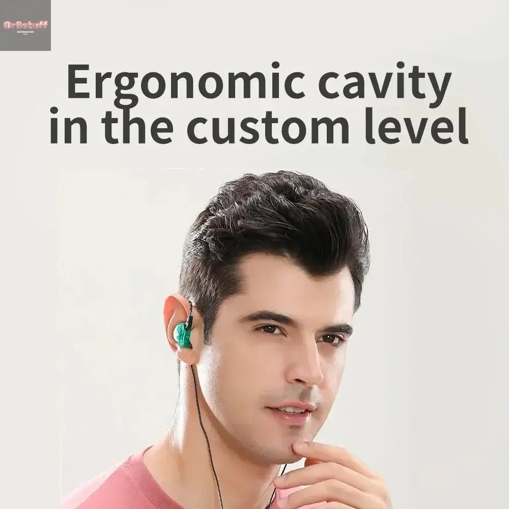 QKZ AK6 Wired Headphones Dual Drive HiFi Earphone with Microphone 3.5mm Sport Running Music Earbuds Bass Stereo Headset Original - Gr8stuff