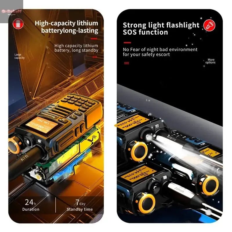 Quansheng UV - K6 Upgrade UV - K5 (99) Interphone 5W Air Band Radio Tyep C Charging UHF VHF DTMF FM Scrambler NOAA Wireless Frequenc - Gr8stuff