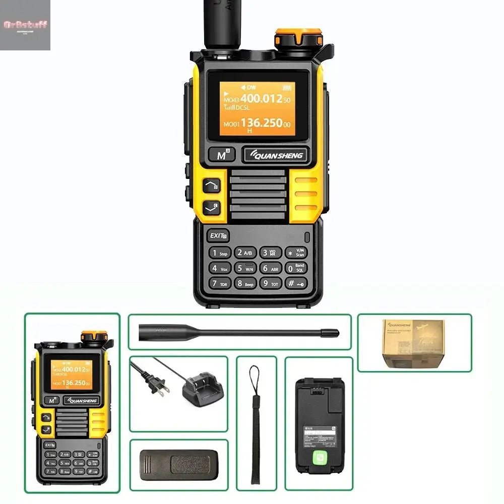 Quansheng UV - K6 Upgrade UV - K5 (99) Interphone 5W Air Band Radio Tyep C Charging UHF VHF DTMF FM Scrambler NOAA Wireless Frequenc - Gr8stuff