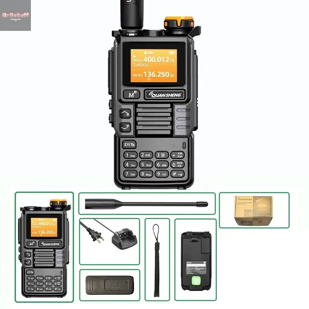 Quansheng UV - K6 Upgrade UV - K5 (99) Interphone 5W Air Band Radio Tyep C Charging UHF VHF DTMF FM Scrambler NOAA Wireless Frequenc - Gr8stuff