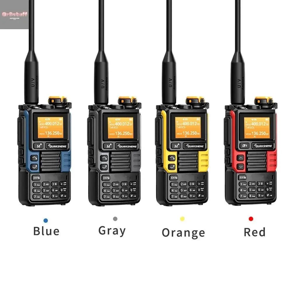 Quansheng UV - K6 Upgrade UV - K5 (99) Interphone 5W Air Band Radio Tyep C Charging UHF VHF DTMF FM Scrambler NOAA Wireless Frequenc - Gr8stuff