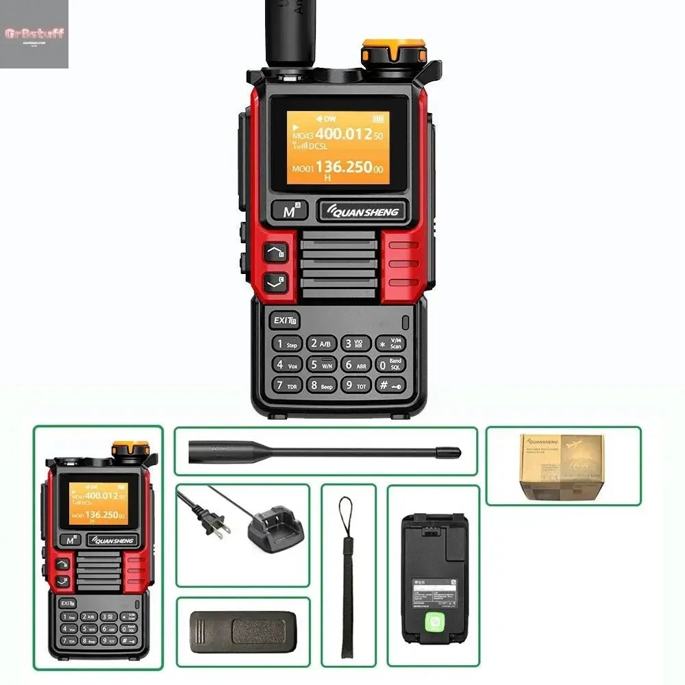 Quansheng UV - K6 Upgrade UV - K5 (99) Interphone 5W Air Band Radio Tyep C Charging UHF VHF DTMF FM Scrambler NOAA Wireless Frequenc - Gr8stuff
