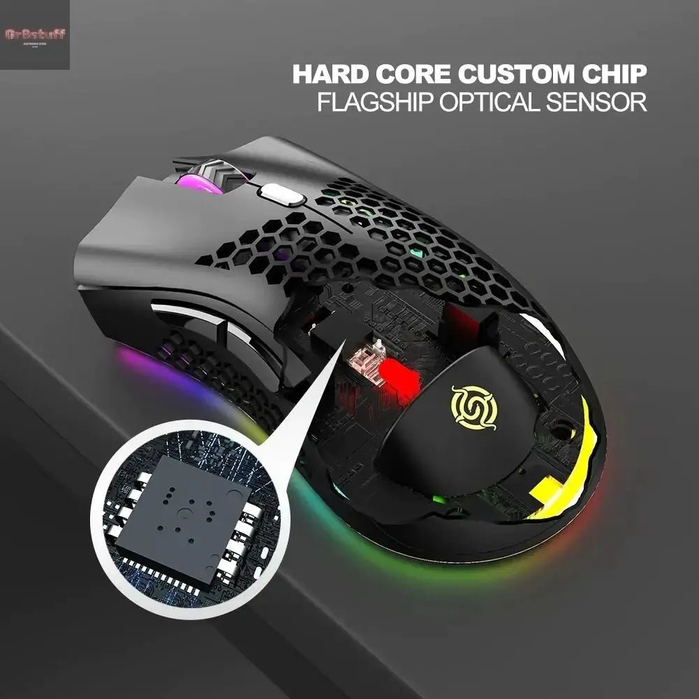 RGB Honeycomb Wireless Gaming Mouse - Gr8stuff