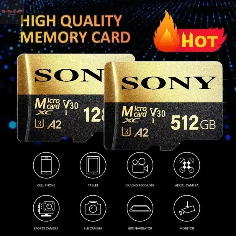 SONY Micro SD TF Card Mini 1TB Memory Card Class 128GB 256GB High Speed Cartao De Memoria Flash Memory TF Mecard C10 For Xiao Mi - Gr8stuff