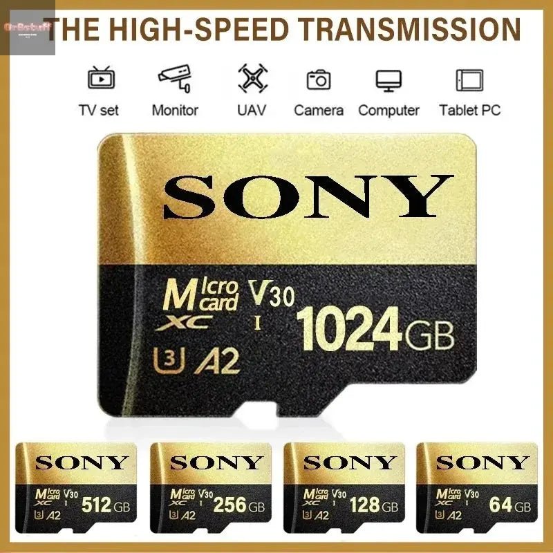 SONY Micro SD TF Card Mini 1TB Memory Card Class 128GB 256GB High Speed Cartao De Memoria Flash Memory TF Mecard C10 For Xiao Mi - Gr8stuff