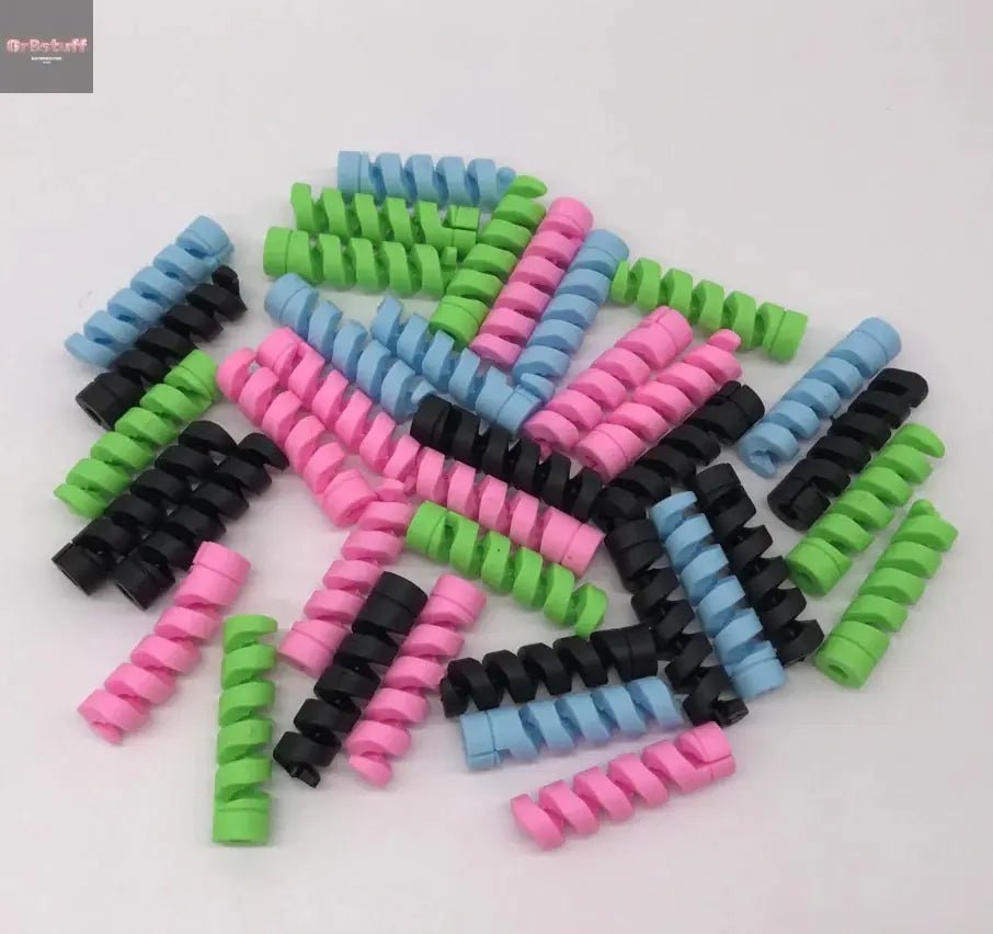 Spiral Data Cable Protector, Silicone Sleeve - Gr8stuff