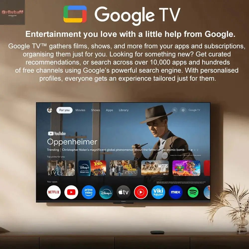 Xiaomi Mi TV Box S 3rd / 2nd Gen, Android Smart TV Box Media Player 4K UHD Google TV Dolby Vision HDR10+ Google Assistant BT5.2 - Gr8stuff